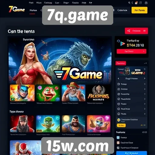 Navegação e usabilidade do site 7q.game
