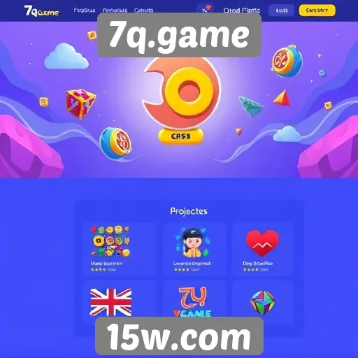 Interface do usuário do site 7q.game
